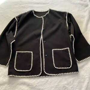 Black and White Women's Jacket